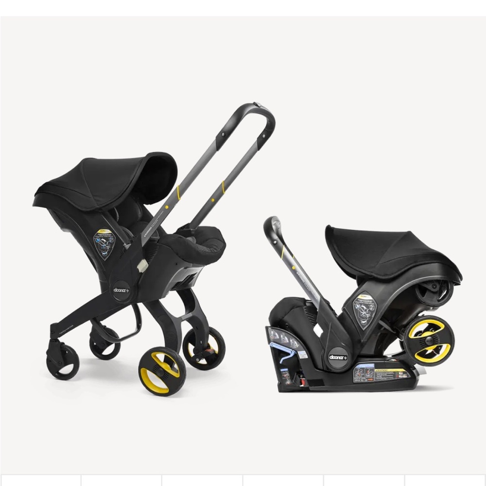 Doona Black and Yellow Infant Car Seat & Stroller